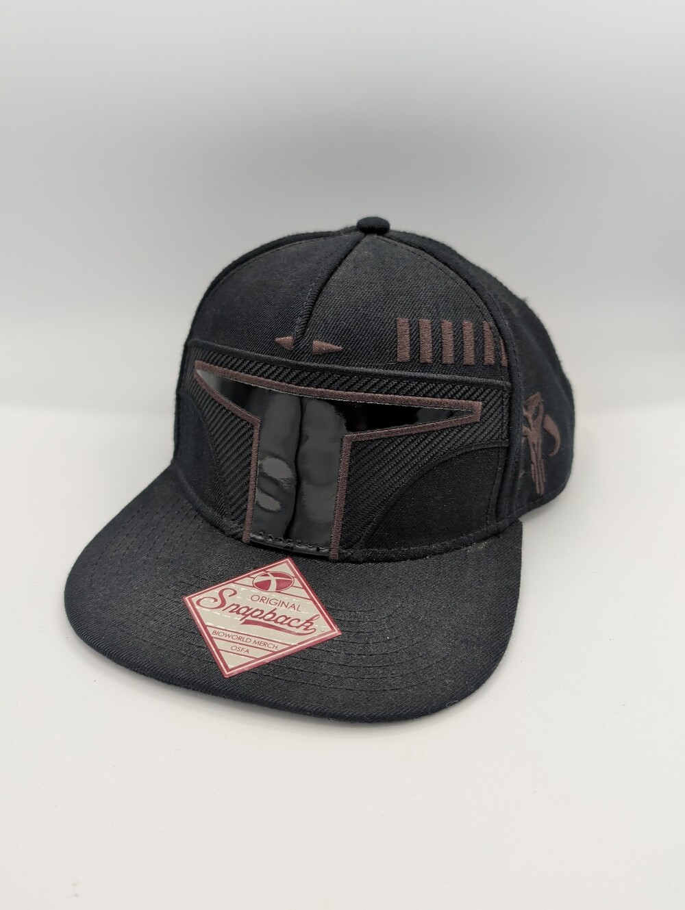 Star Wars Black Mandalorian Boba Fett Original Cast Snapback Hat Adjustable
